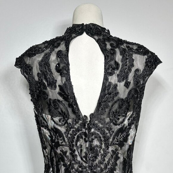 Social Occasions by Mon Cheri 214837, Black Nude (Size 14) - Picture 4 of 4